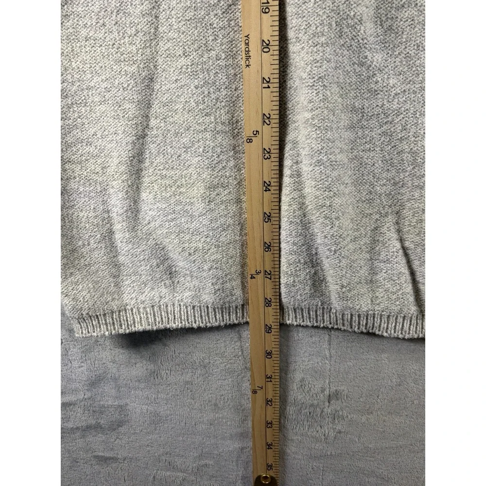 Peconic Bay Traders Mens Heathered Knit Henley Sweater XL 100% Cotton Made USA‎